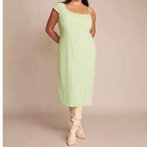 11 Honore Solange Mint Green Midi Dress Size 16
